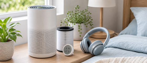 Pure Air Review themed Audible listening scene